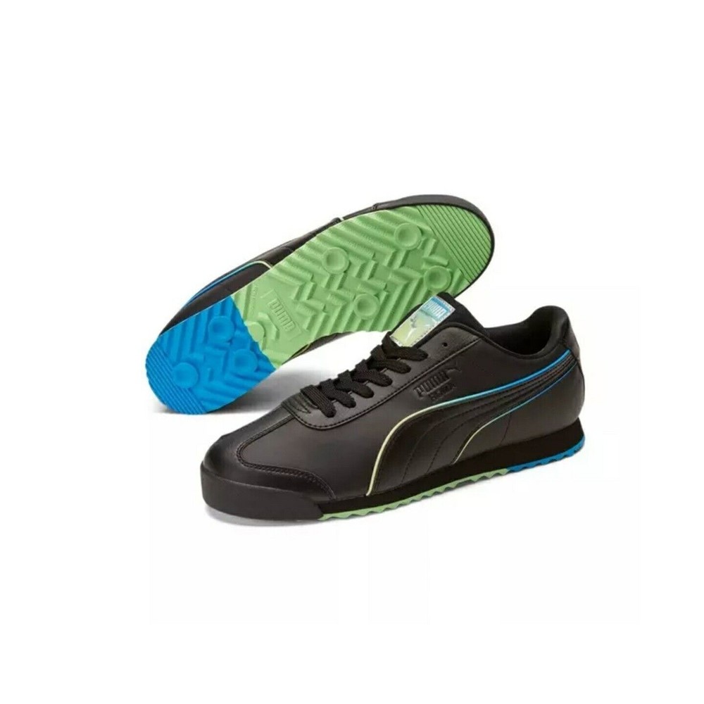 Puma Roma LS 38566601 Black Synthetic Lace Up Lifestyle Men's Shoes New.